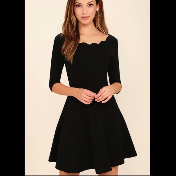 lulus scalloped dress